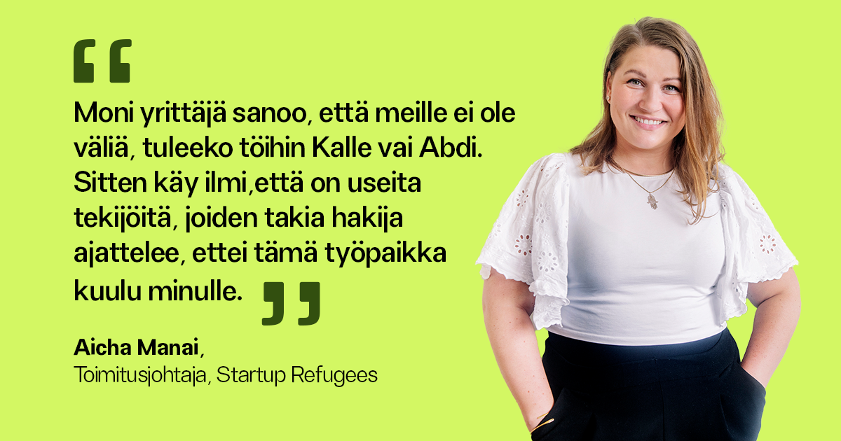 Aicha Manai, Startup Refugees